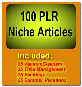 100 PLR Niche Articles small