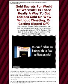 Gold Secrets For World Of Warcraft small
