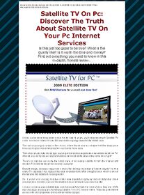 Satellite TV On PC small