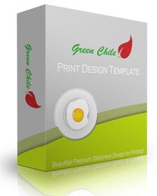 Green Chile Print Design Template small