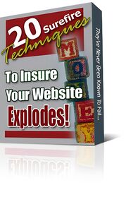 20 Surefire Techniques To Insure Your Website Explodes! small