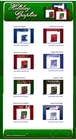 12 Matching Sets Of Christmas Holiday Graphics small