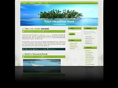 Palm Tree Island WP Theme small