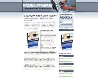 Work At Home Landing Page Template small