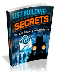 List Building Secrets for 2013 small
