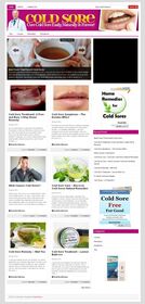 Cold Sore PLR Niche Blog small